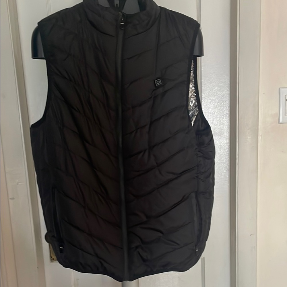 Men's Black Quilted Vest